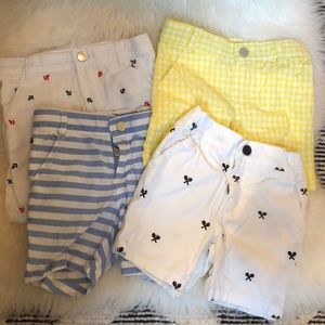 Lot of 4 pairs Jacadi shorts 12-18 months